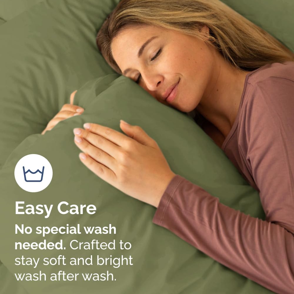 Standard Pillow Cases Set of 6 - Ultra Soft Hotel Quality Pillowcase Covers - Comfy & Wrinkle Free - Shrink, Stain and Fade Resistant - Machine Washable Pillow Protectors - 6 Piece Set - Sage Green