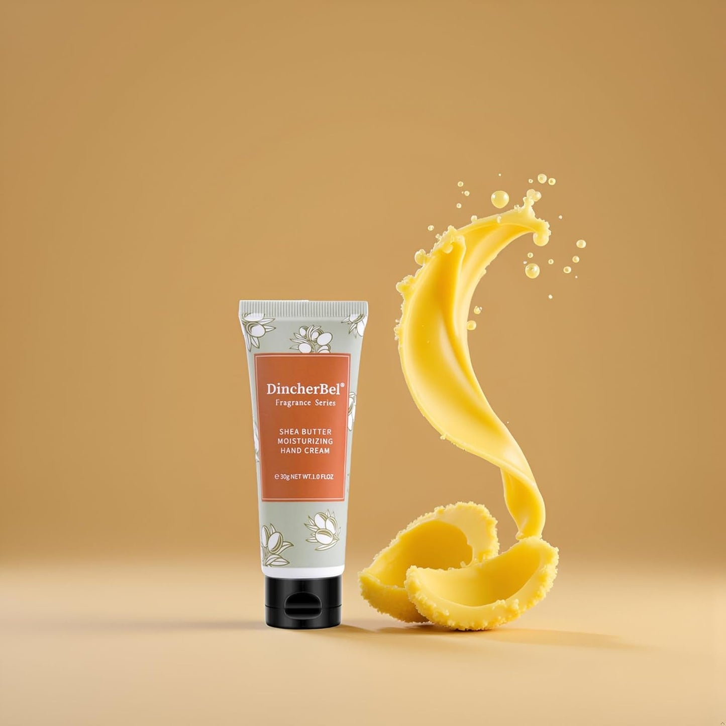 DincherBel 100 Pack Shea Butter Moisturizing Hand Cream Bulk - Travel Size Non-Greasy Hand Lotion Set for Dry Skin, Instant Hydrating Hand Care for Women, 1.0 oz/30 ml