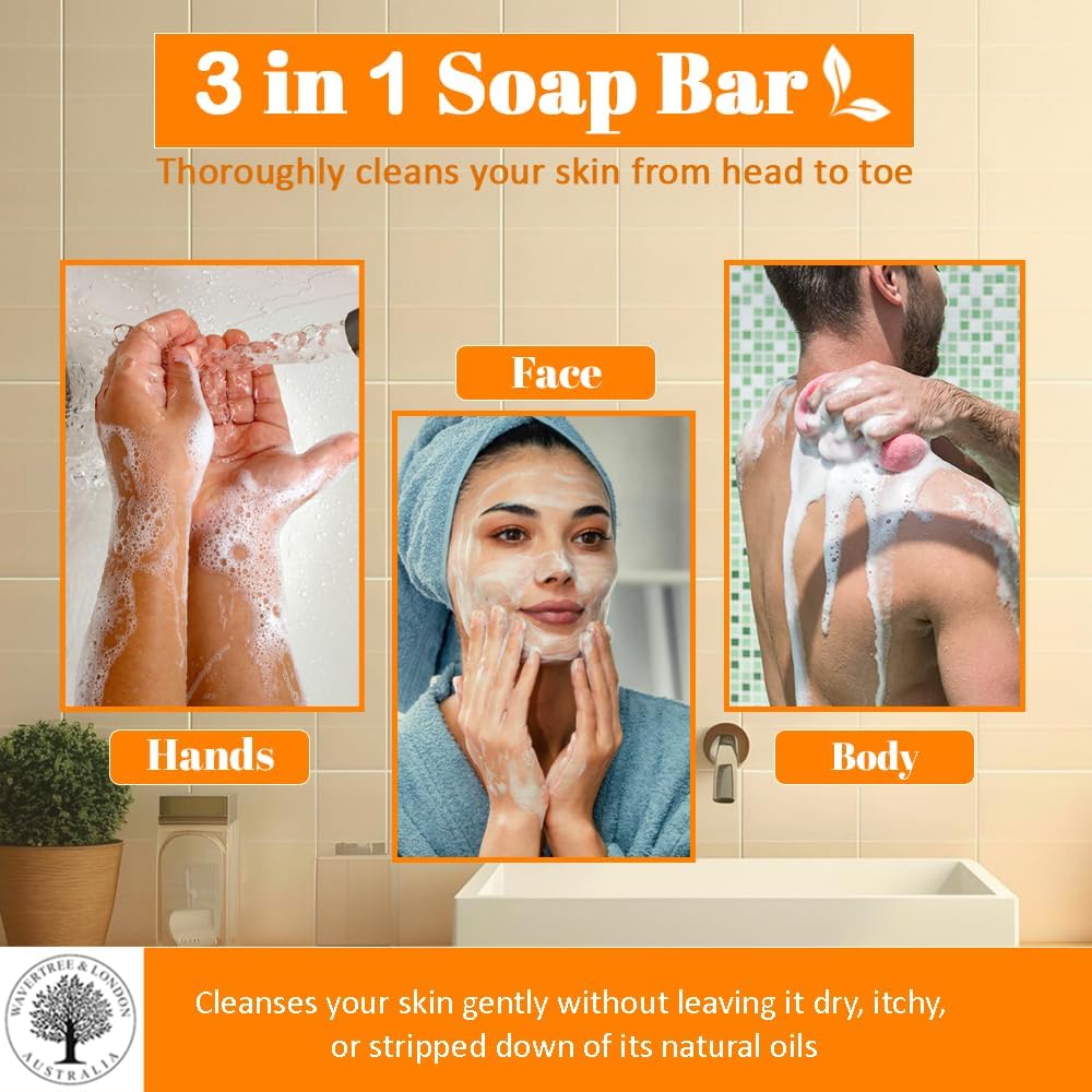 Wavertree & London Sicilian Orange Scented Natural Soap (1 Bar)