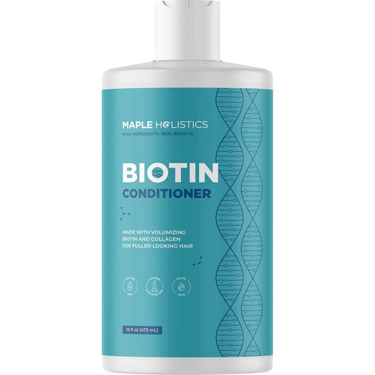 Biotin Conditioner for Thinning Hair - Volumizing Conditioner for Fine Thin & Weak Hair - Sulfate Paraben & Silicone Free with Nourishing Plant Proteins Argan Oil Green Tea & B Vitamins (16 Fl Oz)