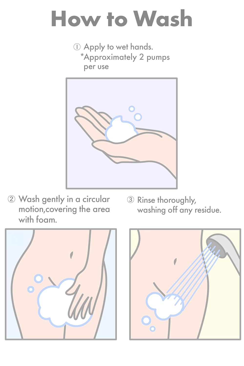 iroha Intimate Care-PH Balanced Daily Feminine Wash-Plant Based Vulva Hygiene-Moisturizing Natural Essential Oils-Floral Damask Rose &Geranium Scent, Made in Japan, 5 fl