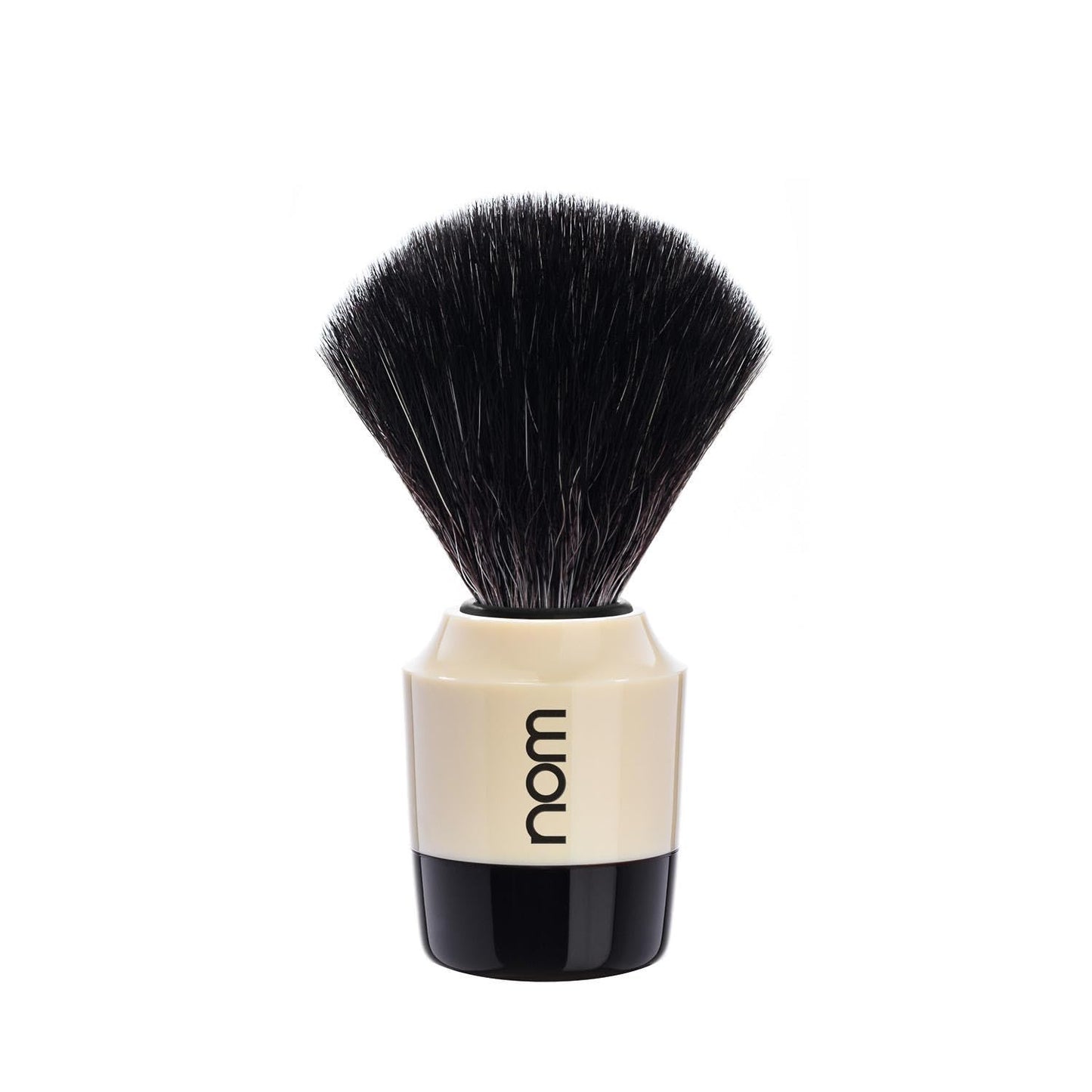 NOM Marten shaving brush | Vegan Shave Brush for Shaving soaps and creams | sustainable eco-friendly and reusable | exfoliating shaving brush | Cream handle