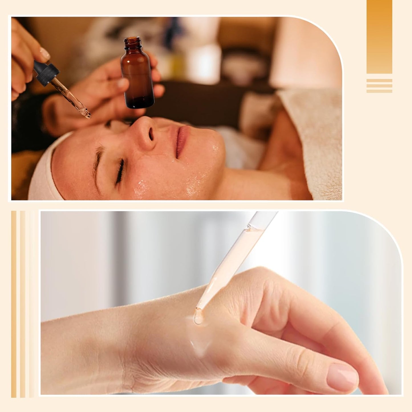 Dropper Bottle,2 oz 4 Pack Glass Droppers Bottle for Oils Eye Dropper Small Travel Oil Amber Dropper with 1 Funnel & 6 Labels - Essential Oils Bottles Tincture Bottles With Dropper Leakproof