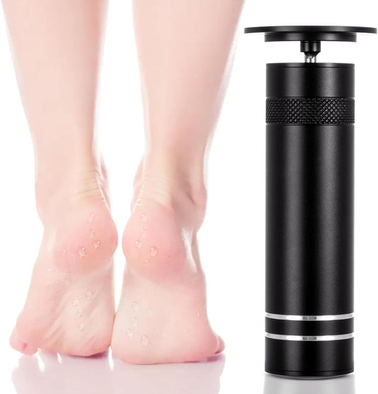 FSA&HSA Eligible Electric Foot Callus Remover with 60pcs Sandpaper Discs, Professional 1200RPM Aluminum Callus Remover for Feet, Stepless Speed Control Foot File for Dead Skin (Black)