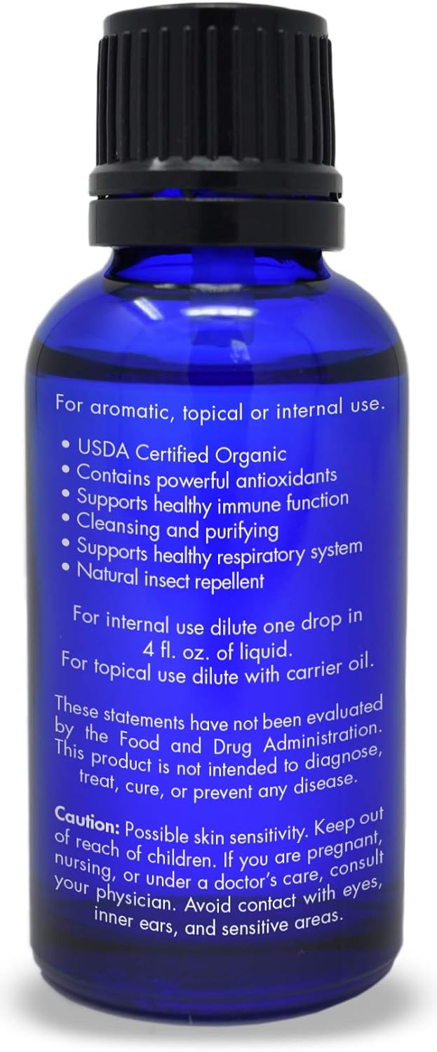 Organic, Thyme Essential Oil, Food Grade – 100% Pure, Thyme Oil, by Zongle Therapeutics, 1 OZ