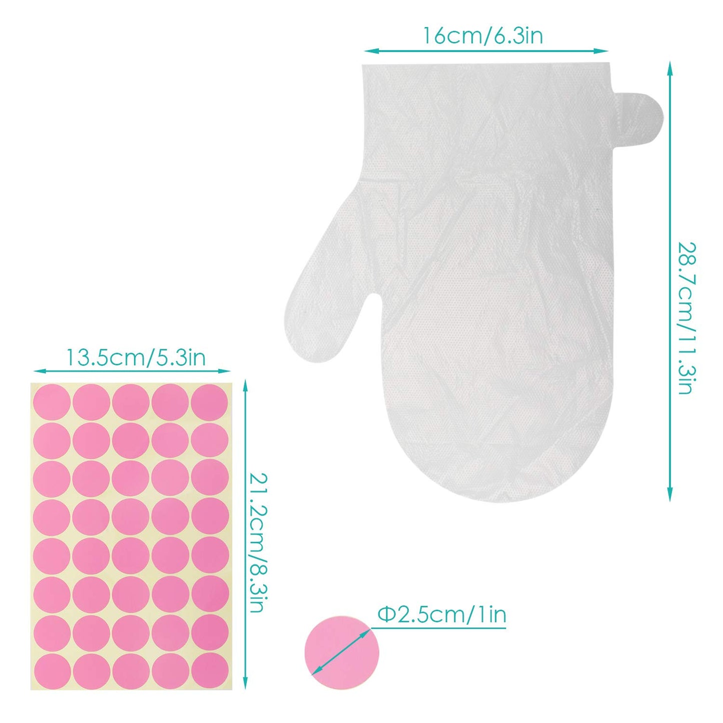 Segbeauty 200pcs Larger & Thicker Paraffin Hand Liners, Paraffin Wax for Hands, Moisturizing Glove Hand Cover Plastic Pedicure Bags SPA Mitt for Paraffin Wax Machine Thermal Hot Wax thera-py