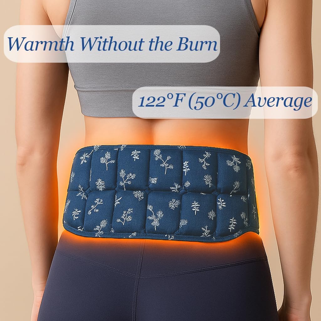 Heat Patches for Period Cramps, Portable Heat Patches for Lower Back, 3s Fast Warm Up, Pain Relief as Anniversary Christmas New Year Gift for Women Man