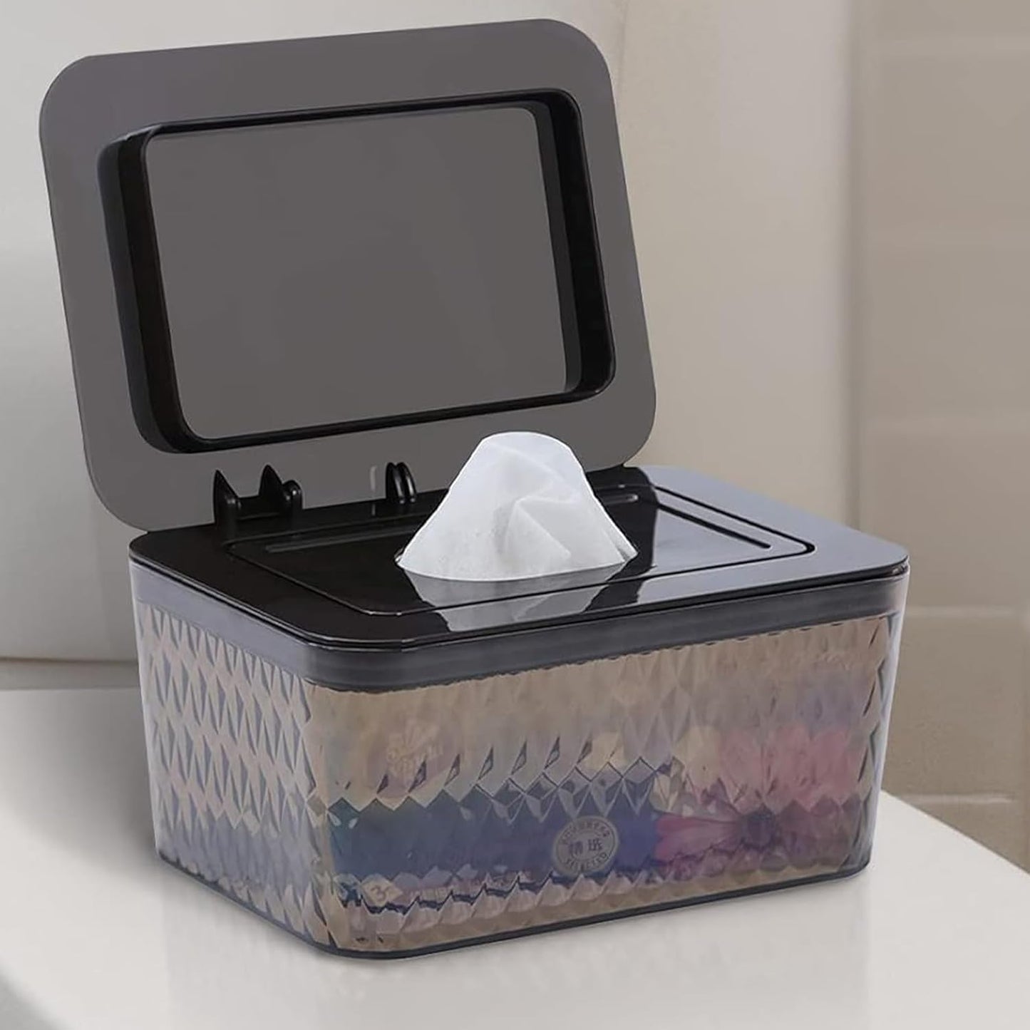 2 Pack Wipes Dispenser Seal-Designed Wipe Dispenser Holder Wipes Case Box for Bathroom Keep Wipes Fresh, Dust-Proof & Non-Slip