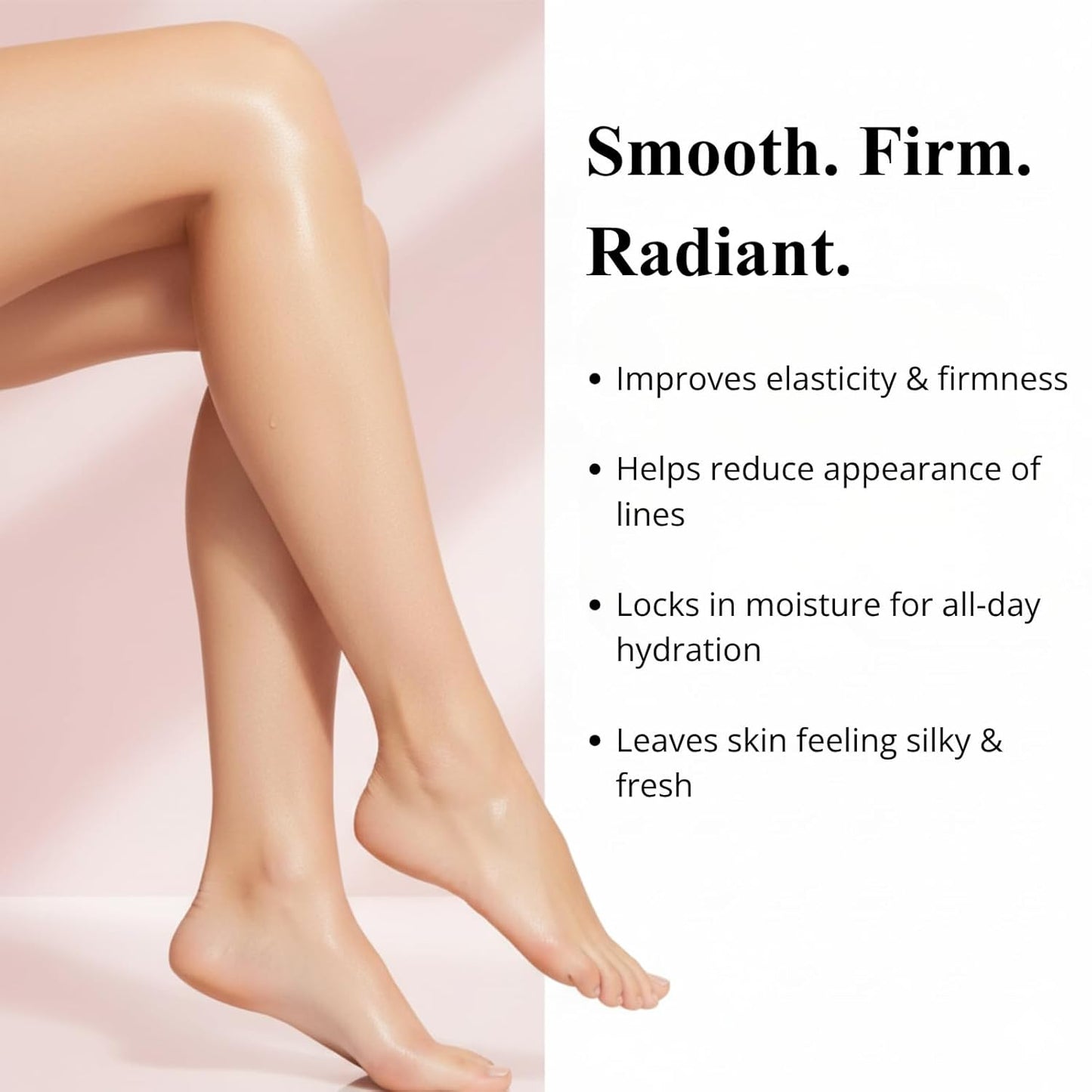 Glossy Anti-Wrinkle & Firming Body Serum - 100ml | Hyaluronic Acid, Vitamin E, Glycerin, Shea Butter, Peptides, Anti-Aging, Hydrating, Skin Plumping