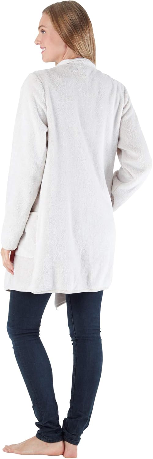 Sleepyheads Women's Fleece Long Sleeve Robe Sherpa-Lined Hooded Bathrobe…