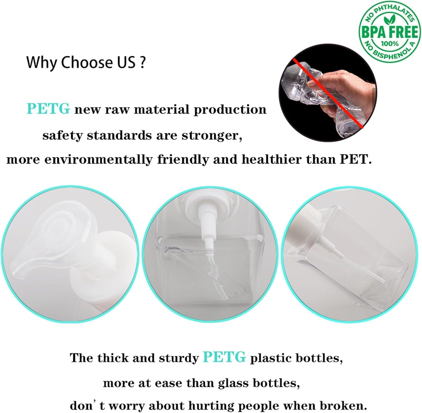 2 Pack Foaming Soap Dispenser 15oz Refillable Foam Liquid Hand Soap Empty Plastic Pump Bottle Container for Bathroom Vanities, Kitchen Sink, Hospital, Clinic, Clear 450ml