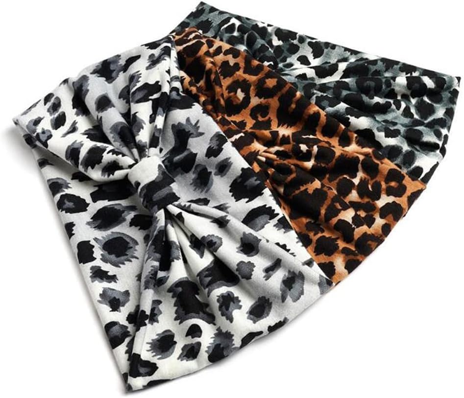 K-Elewon 3 Pack Women Wide Elastic Head Wrap Headband Sports yoga Hair Band