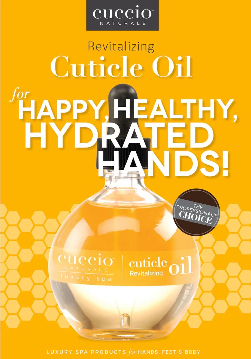 Cuccio Naturale Revitalizing- Hydrating Oil For Repaired Cuticles Overnight - Remedy For Damaged Skin And Thin Nails - Paraben /Cruelty-Free Formula - Milk And Honey - 2.5 Oz