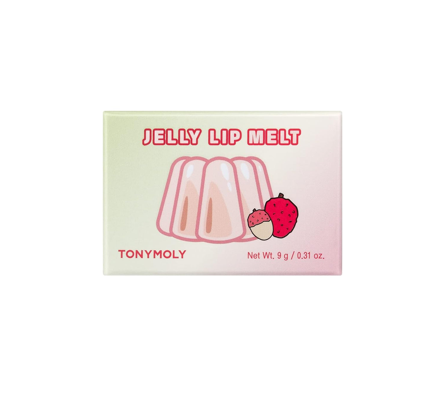 TONYMOLY Jelly Lip Melt – Lychee Lip Balm Treatment, Moisturizing & Hydrating Jelly Formula, Nourishing Lip Care with Vitamin C, Non-Sticky Gloss Finish, 0.31 oz