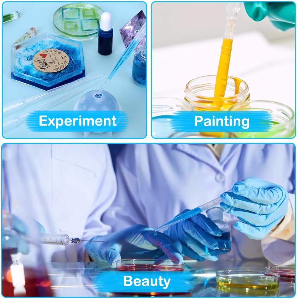 300PCS Transfer Pipettes - Plastic Disposable, 3ml Calibrated Pipette Dropper for and Science Laboratory