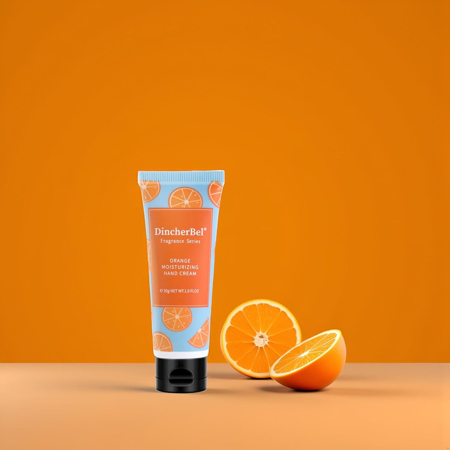 DincherBel 100 Pack Orange Moisturizing Hand Cream Bulk - Travel Size Non-Greasy Hand Lotion Set for Dry Skin, Instant Hydrating Hand Care for Women, 1.0 oz/30 ml