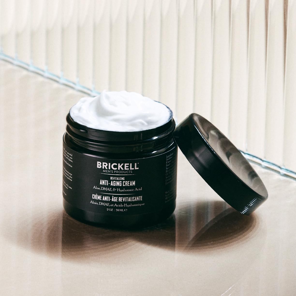 Brickell Men's Revitalizing Anti-Aging Cream For Men, Natural and Organic Anti Wrinkle Night Face Cream To Reduce Fine Lines and Wrinkles, 2 Ounce, Unscented