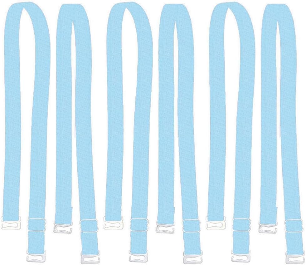 3 Pairs Adjustable Non-Slip Bra Straps Replacement for Women