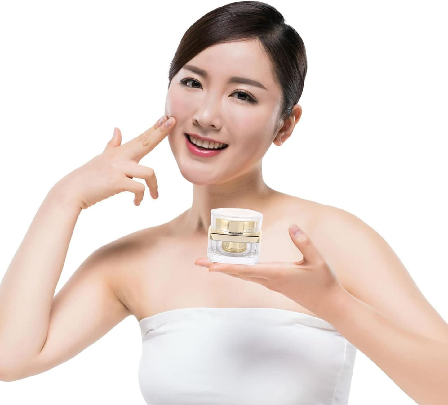 Beaupretty 1pc Cream Dispenser Bottle Leak Skincare Container for Travel for Lotions Balms and Powders Compact and Stackable Design