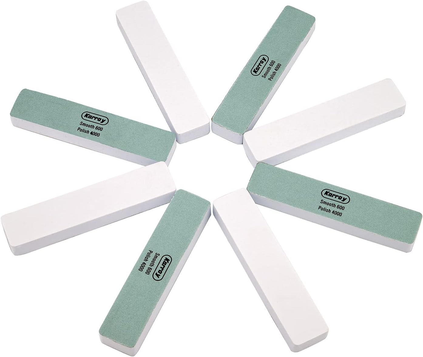 Nail Files and Buffers for Natural Nails Smooth and Polish Gel Surface 400/600/4000 Grit (C-Cuboid)