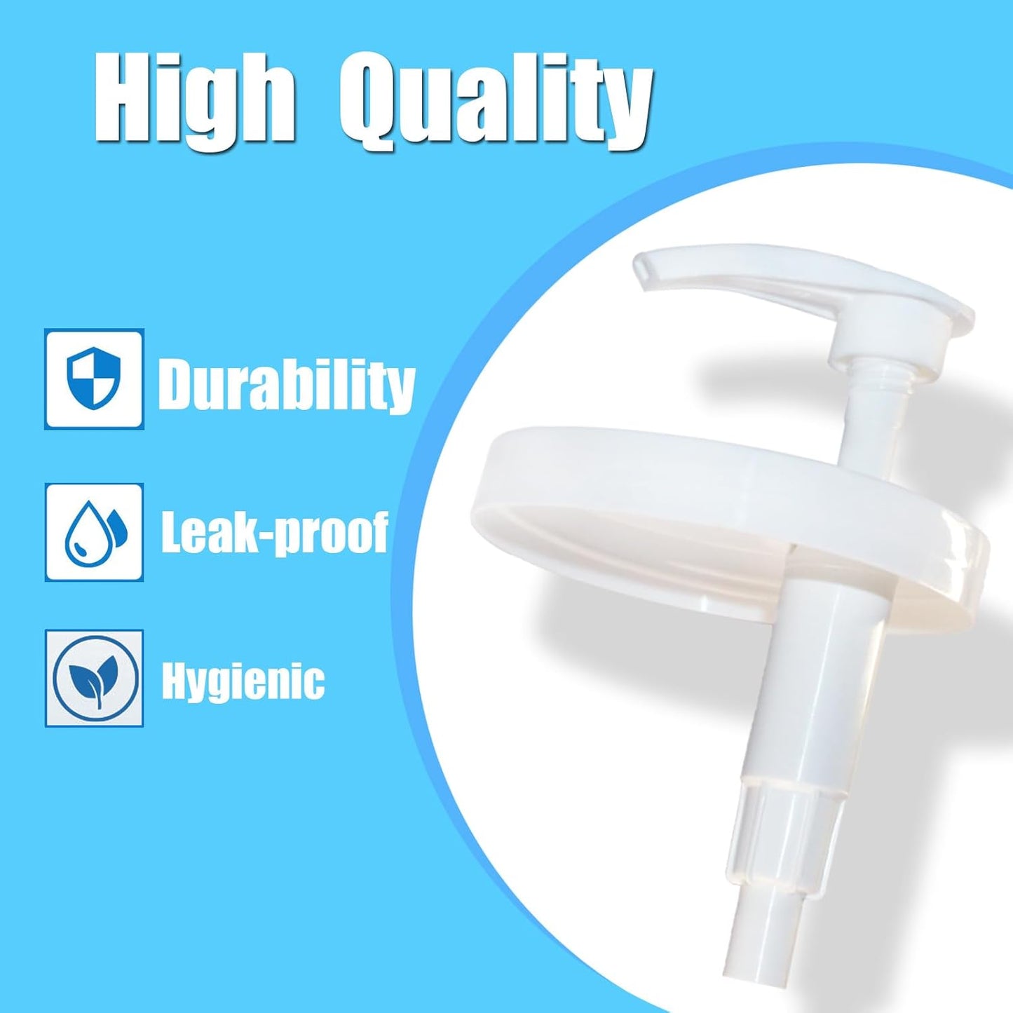 Pump Lid Compatible with Moisturizing Cream, Easy Install Body and Face Moisturizer Pump, for 3.15in/8cm, 2 Pack with a Spatula