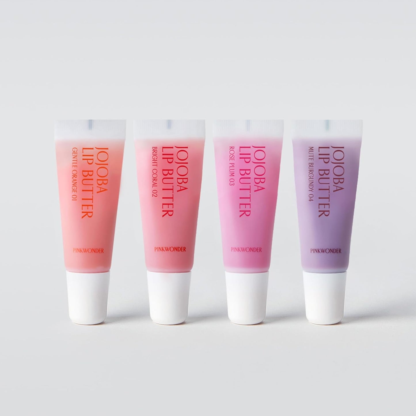 PINKWONDER Jojoba Lip Butter (01 Gentle Orange) | Hydrating Lip Balm with Organic Jojoba Oil | Non-Sticky Lip Gloss for Dark Lips | Korean Lip Balm