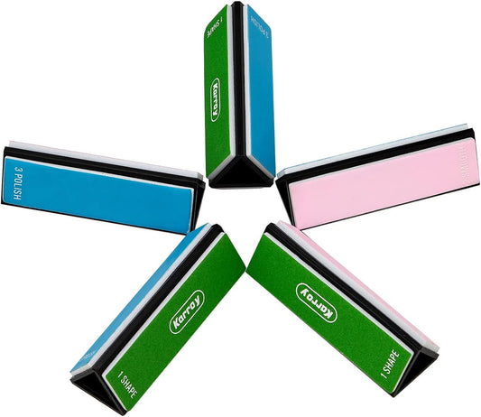 Nail Files and Buffers for Natural Nails Smooth and Polish Gel Surface 400/600/4000 Grit (D-Prism)