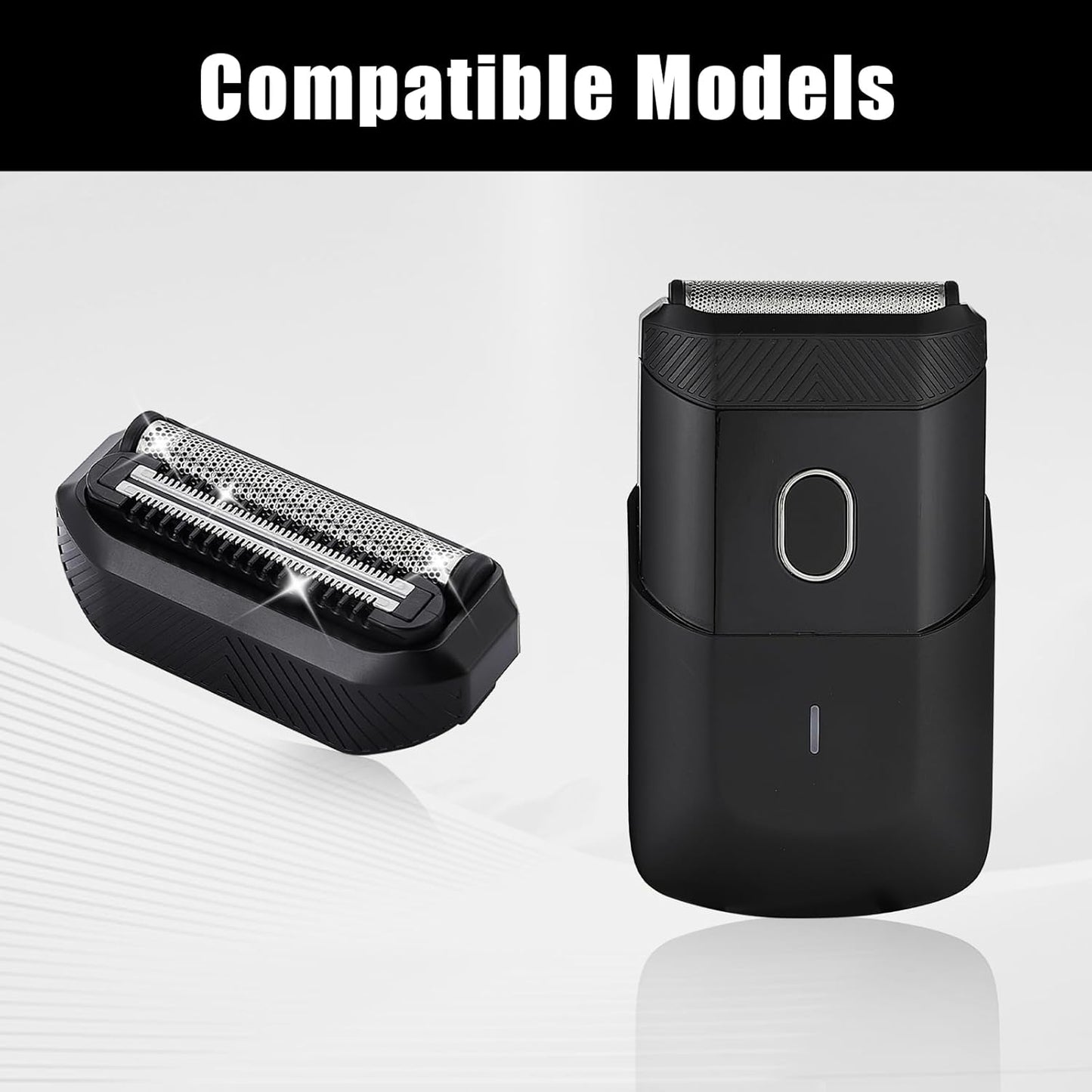 Shaver Replacement Blades compatible with Manscaped The Handyman Razor Blades for Portable Men’s Travel Facial Shaver Hair Groomer (2PACK)