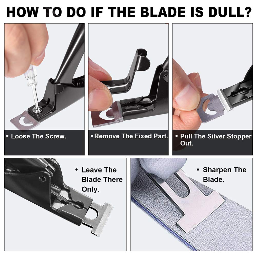 Black Premium Adjustable Stainless Steel Artificial Acrylic Fake False Nail Tip Clipper Cutter Trimmer Manicure Pedicure Sharp Blade Clip Tool For Salon Home Nail Art Beauty Design DIY