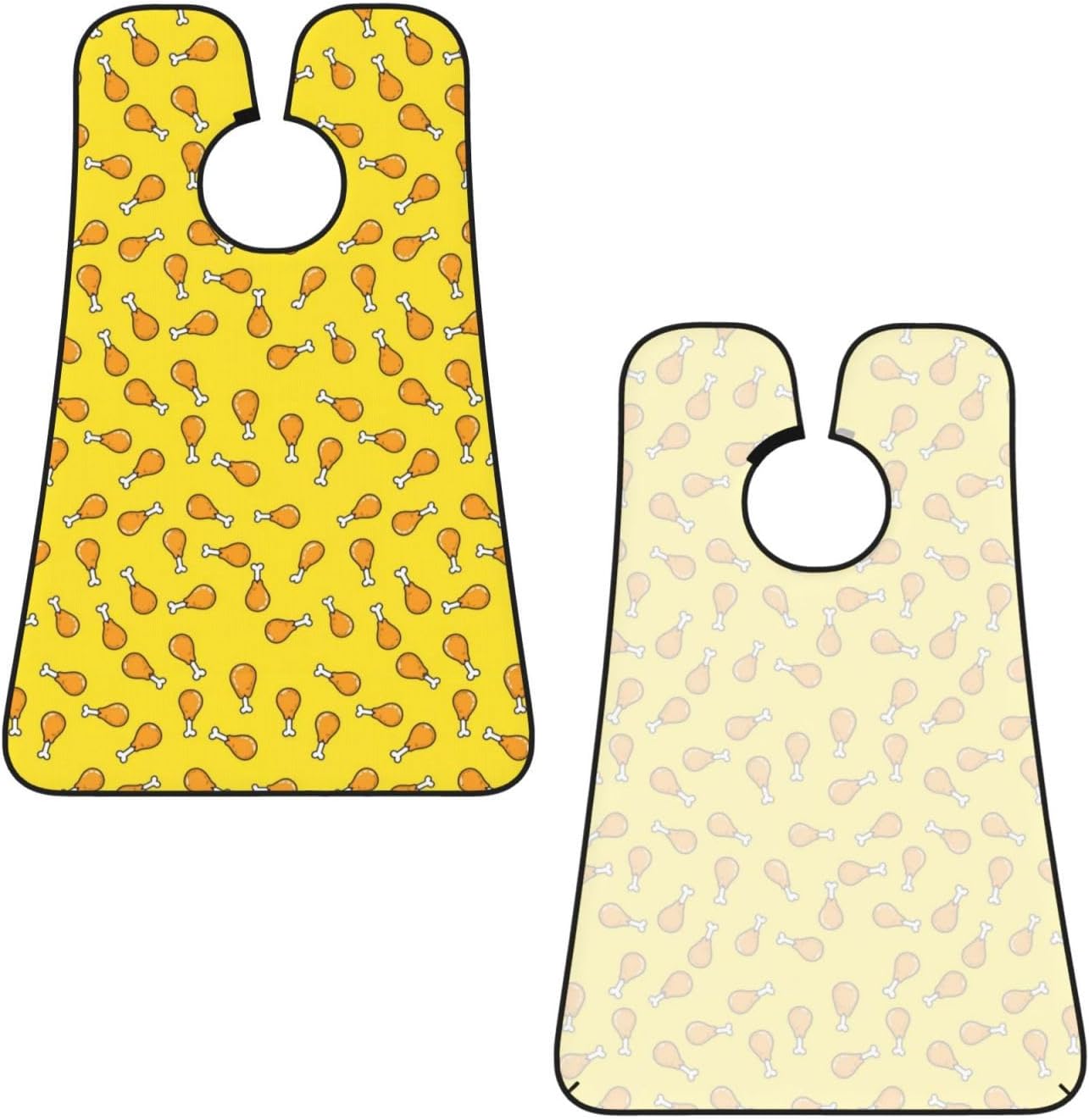 Stretchable Beard Cape, Non-Stick Hair Catcher for Trimming, Waterproof Grooming Apron, Crispy Fried Chicken