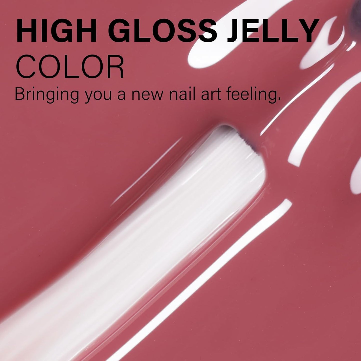 AILLSA Crystal Rose Nude Gel Polish Soft Red Jelly Gels Nail Polish Nude Pink Translucent Nail Polish Neutral Color Soak Off U V Sheer Gel Nails for Nail Salon at Home 0.51 Fl Oz