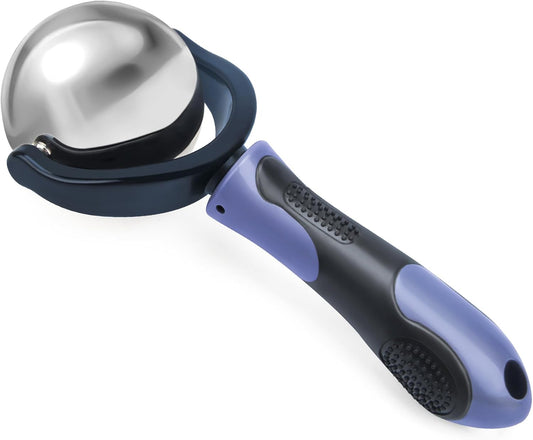 Cold Massage Roller Ball, Cold Therapy Relief, Portable Fitness Ice Roller Ball with Handle, Great Tool for Back/Neck Pain (Blue)