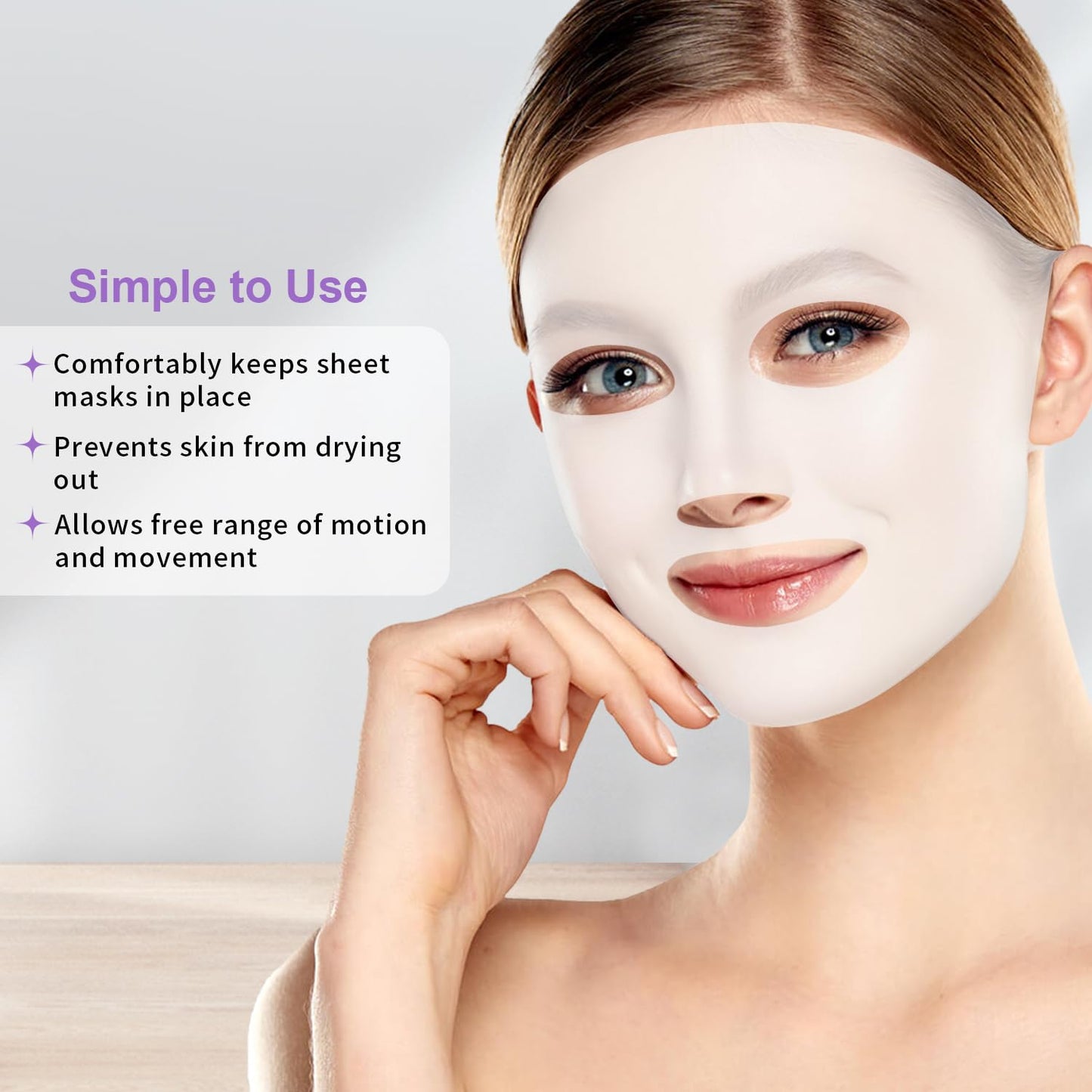 Reusable Ice Face Mask Set - Hot & Cold Therapy for Migraine, Wisdom Tooth Pain, Puffiness Relief with 2 Silicone Covers, Cooling Gel Pad for Swelling