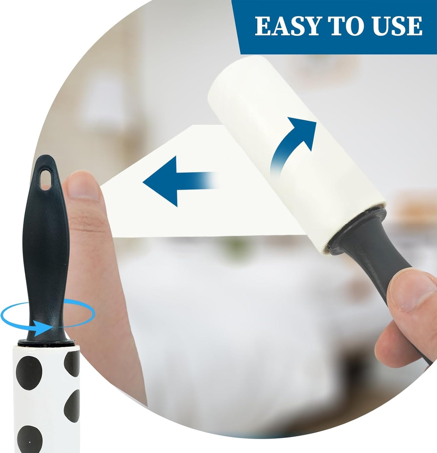 20 Pcs Mini Lint Roller, Lint Roller for Travel Size Sticky Removing Tool House Essentials for Pet Hair Removal Travel Clothes Gifts Bags Furniture Car Seat