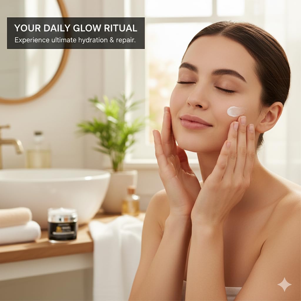 “92% Snail Secretion Filtrate Snail Mucin Cream-Serum Hybrid – Deep Repair & Hydration – Lightweight Snail Mucin Cream / Serum for Sensitive, Dry & Oily Skin – Cruelty-Free, Fragrance-Free – 50 ml”