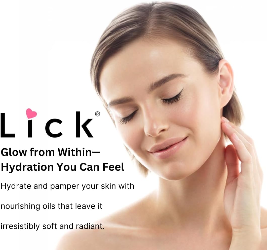 Lick Moonlit Rose Aromatic Bath Oil - Rose and Jasmine. Natural Sweet Almond, Vitamin E & Jojoba Oils a Luxurious Experience for Women. Moisturizes Dry Skin, 12 Enchanting Aromas, Made in USA 4 fl oz