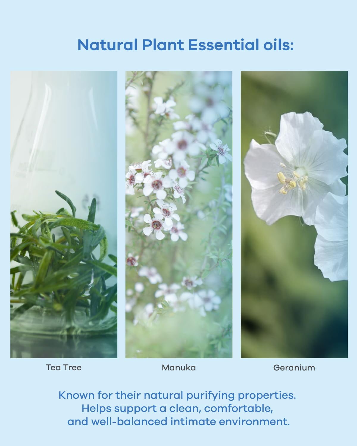 Flushable Feminine Hygiene Wipes, with Hyaluronic Acid & Natural Plants Essential Oils, Individually Wrapped, For Odor, Itching, Redness, Deeply Cleansing,15x19cm, 18 count