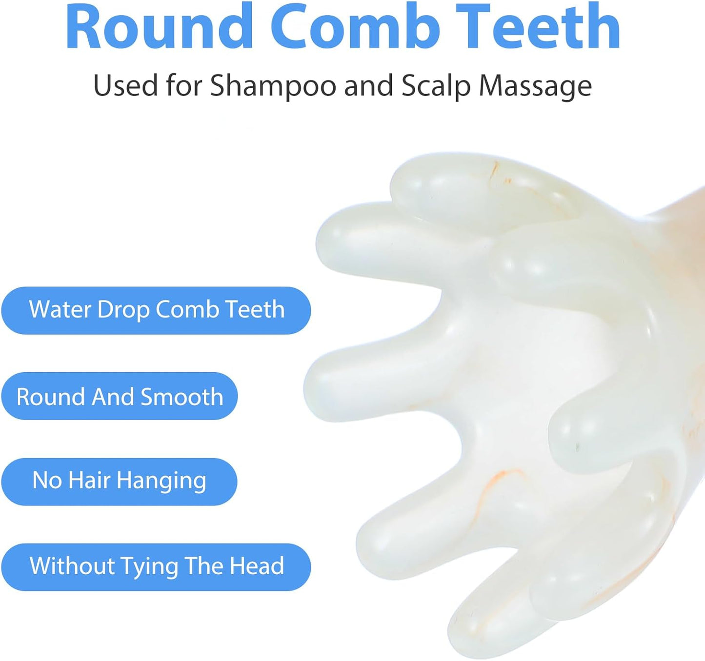 Octopus Head Massager Comb 2pcs Point Massage Comb Octopus Scalp Massager Handheld Palms Full Body 8-Legged Acupressure Manual Deep Massage Tools for Head Body Relaxing, Hair Growth