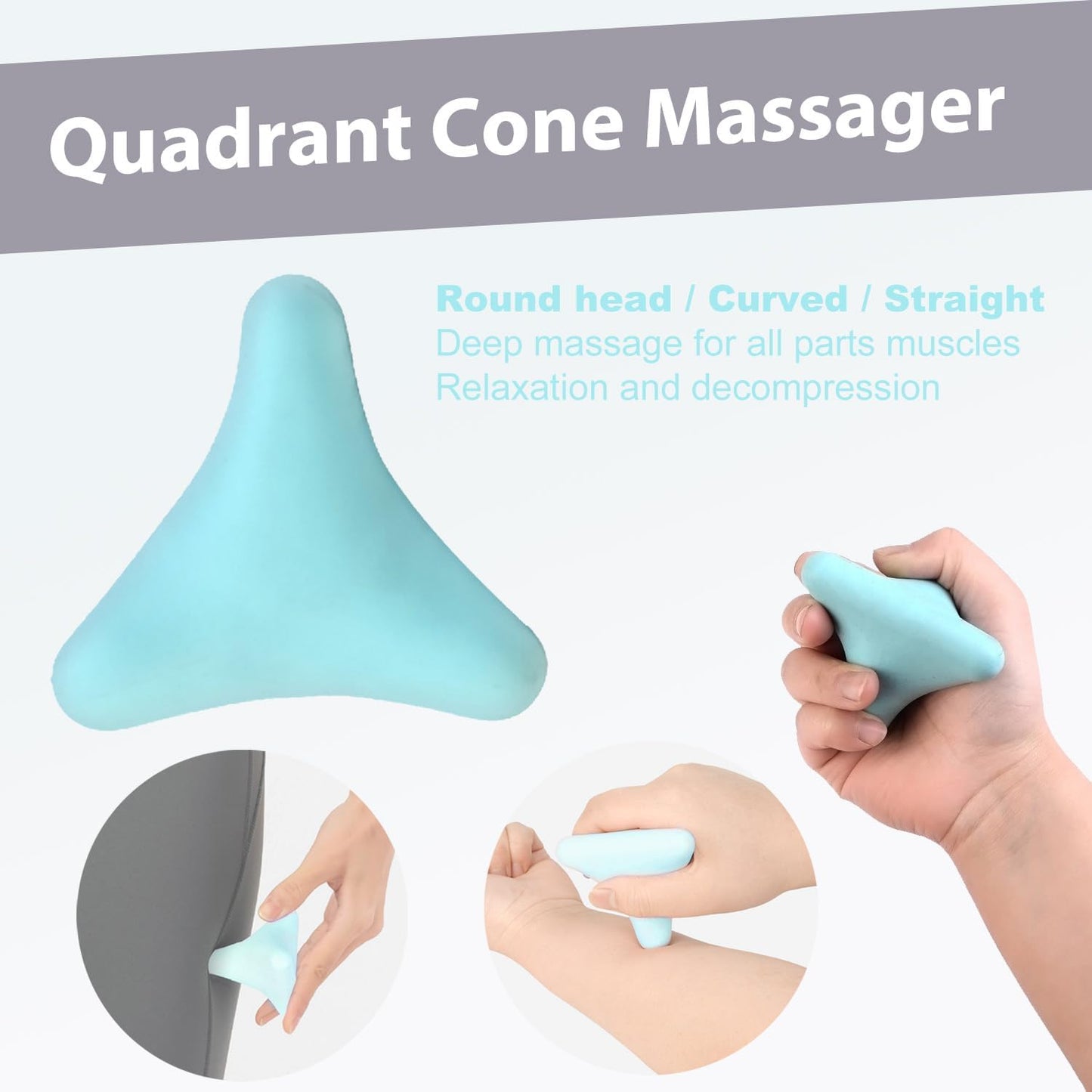 Massage Ball Set for Myofascial Trigger Point Release & Deep Tissue Massage, Kit of 7-3 Sizes Spiky Massage Balls, Peanut Ball, 1 Hand Roller Ball,1 Trigger Point Massager,1 Massage Lacrosse Ball