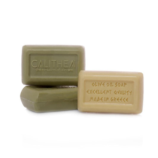 Calithea 3 Pack Soap Bars: Olive Oil Soap with Argan Oil