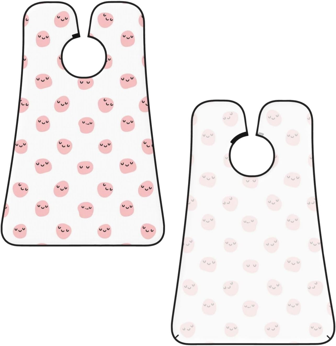 Non-Stick Beard Shaving Bib, Hair Catcher Apron with Suction Cups, Waterproof Grooming Tool for Men Husband, Cute Pink Strawberry Cow Print Shave Bib