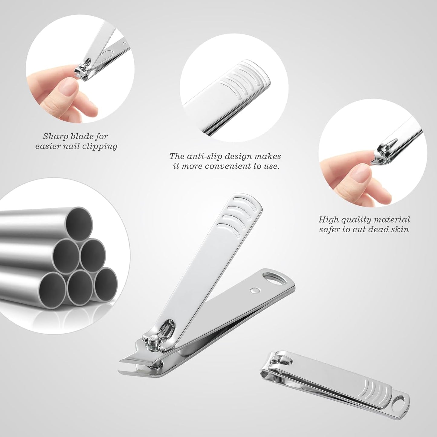 Manicure Pedicure Set, Nail Clipper Set 10-Piece Set Professional Manicure Kit Nail Kit with Portable Black Leather Case Gift for Men Boyfriend Parent