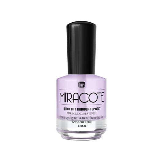 duri Miracote Quick-Dry Top Coat - High Gloss Finish, Chip Resistant, Long Wear - Nail Polish Protector for Strength and Growth | Pack of 1