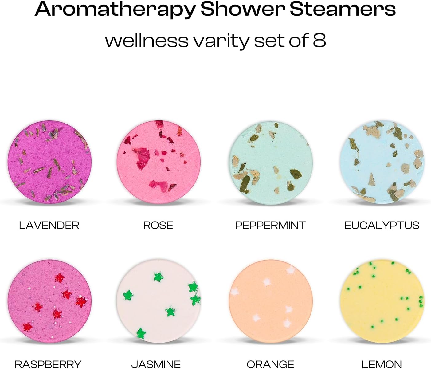 Shower Steamers Aromatherapy for Women Shower Bombs Great Smell with Natural Essential Oil, Perfect Gifts for Girls, Relaxing Set for Self Care SPA -Ideal Birthday, Pack of 8 (Multicolor)