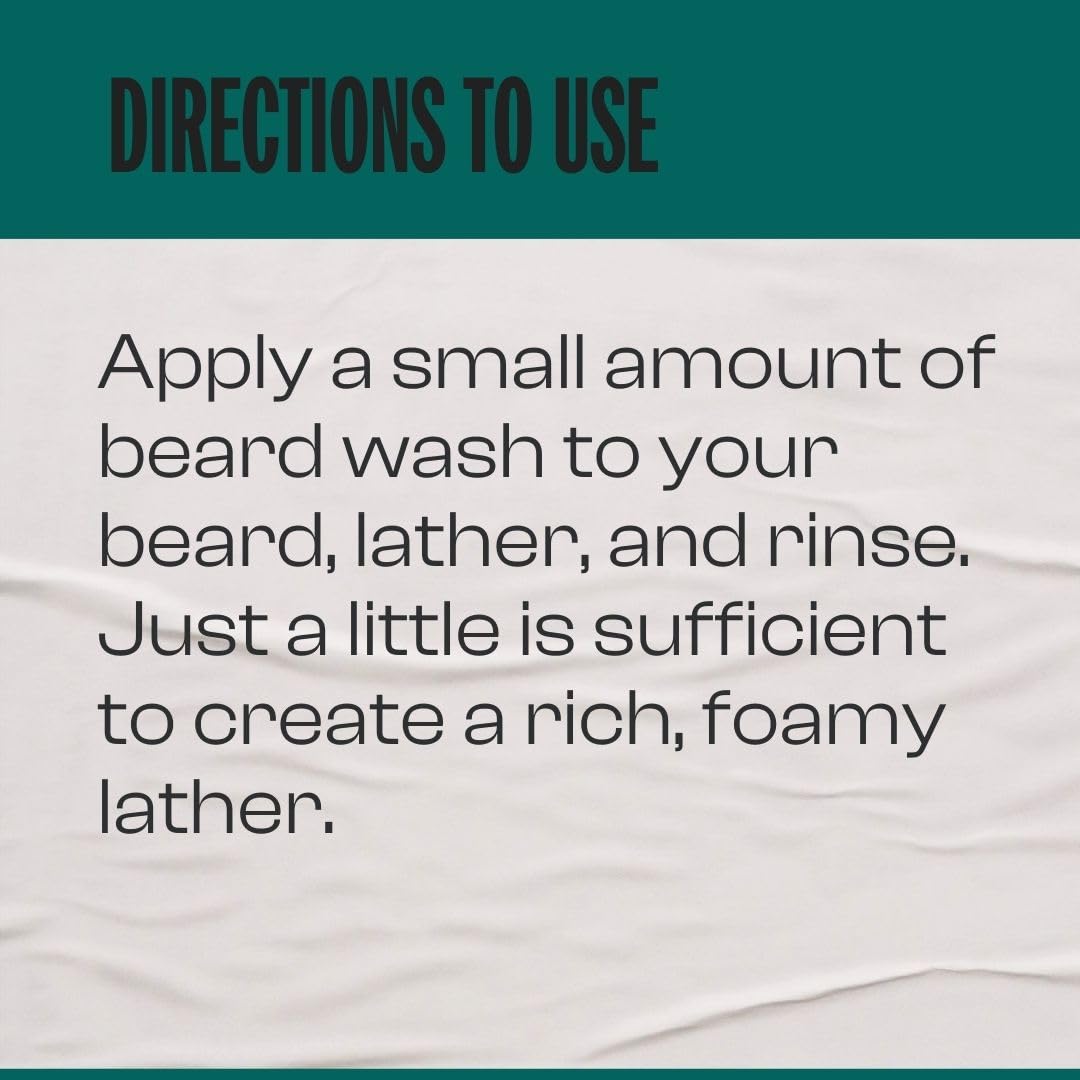 Men Rock Awakening Beard Wash - Sicilian Lime - Moisturizing Beard Wash for Men - Mens Skincare Products - Facial Hair Shampoo and Cleanser - 3.4 oz