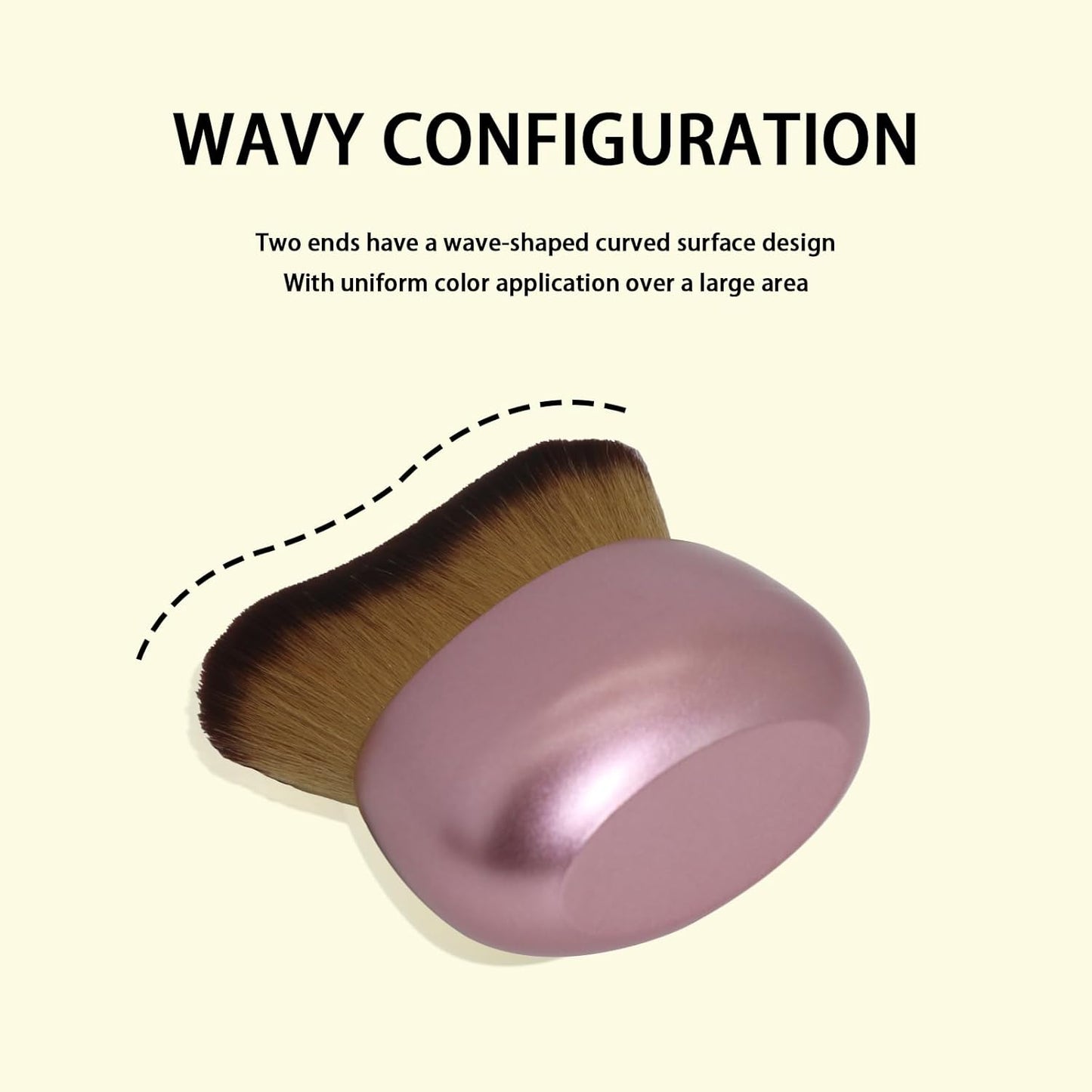 Blend & Blur Extra Large Body Makeup Brush for Self Tanner,Leg Makeup & Bronzer Self Tan Applicator, Powder, Foundation, Blusher, Bronzer，Massager for Face Gift box (Gold)