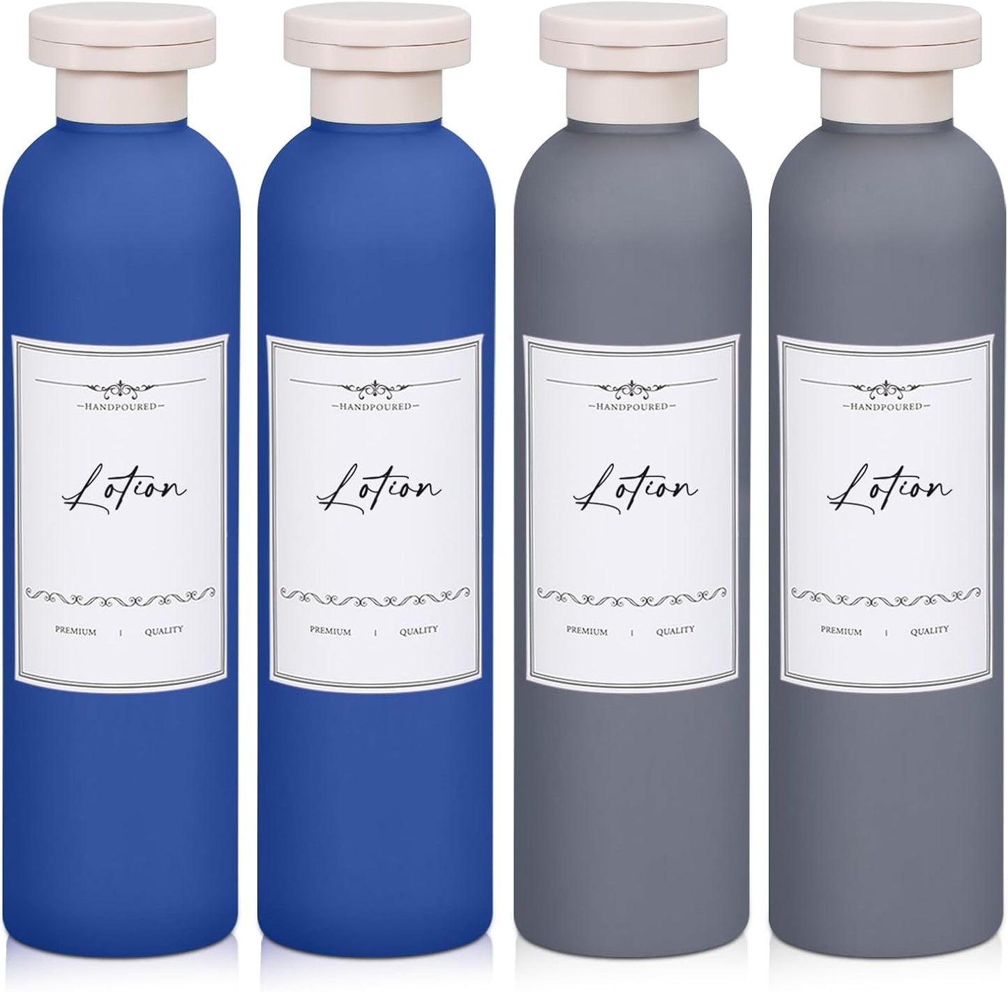 Travel Shampoo Bottle, Empty Plastic Squeeze Bottles 8.8oz with Flip Cap, Lotion Container for Toiletries Travel Size Shampoo and Conditioner