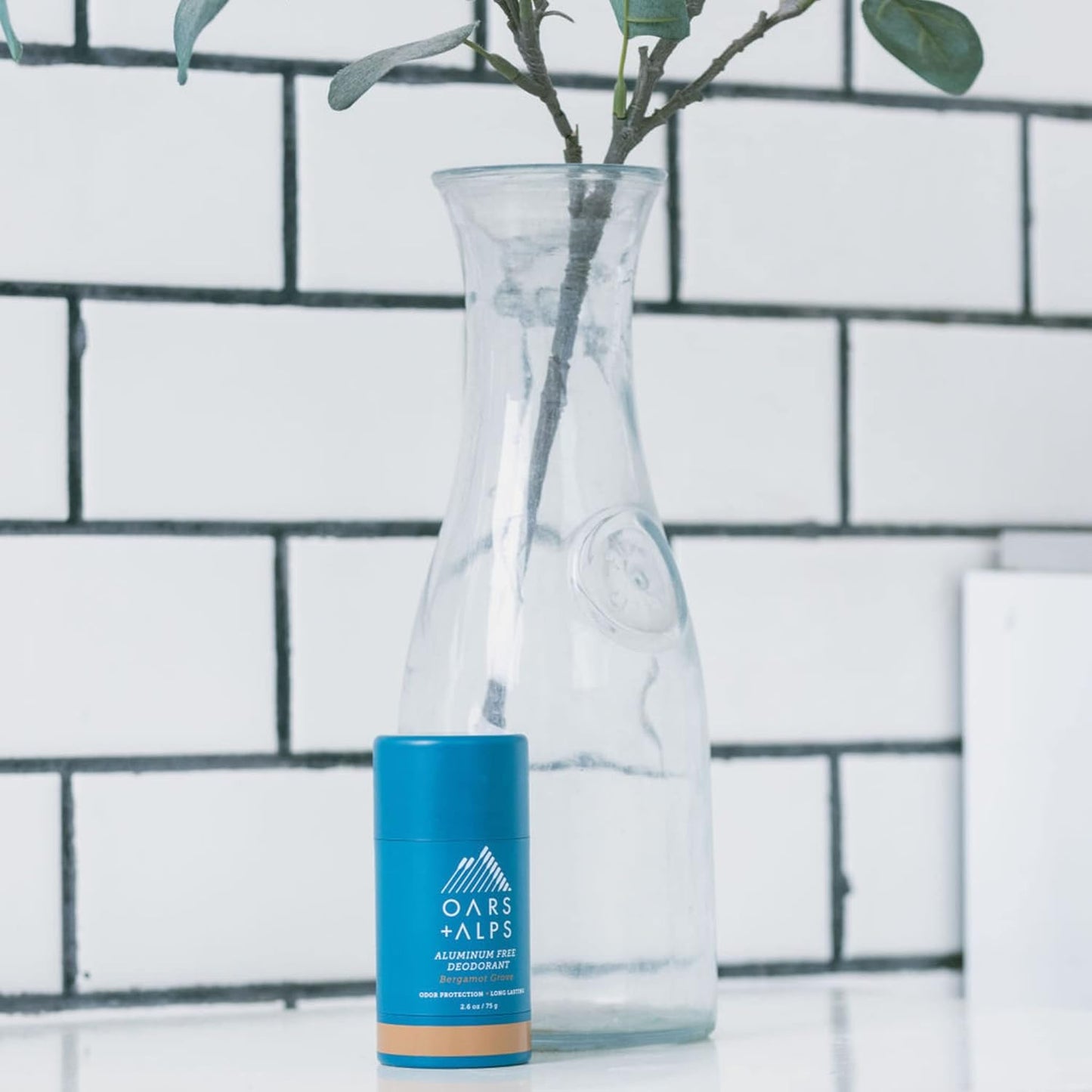 Oars + Alps Deodorant for Men & Women, Aluminum Free Deodorant for Men, Dermatologist Tested, Clean Ingredients, Non Toxic, Vegan, Long Lasting, Odor Protection, Bergamot Grove, 1pk, 2.6oz