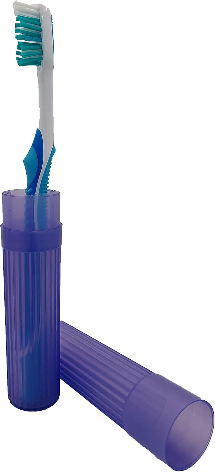 Toothbrush Holder (Purple) - Made in The USA. W/Ventilation Holes.