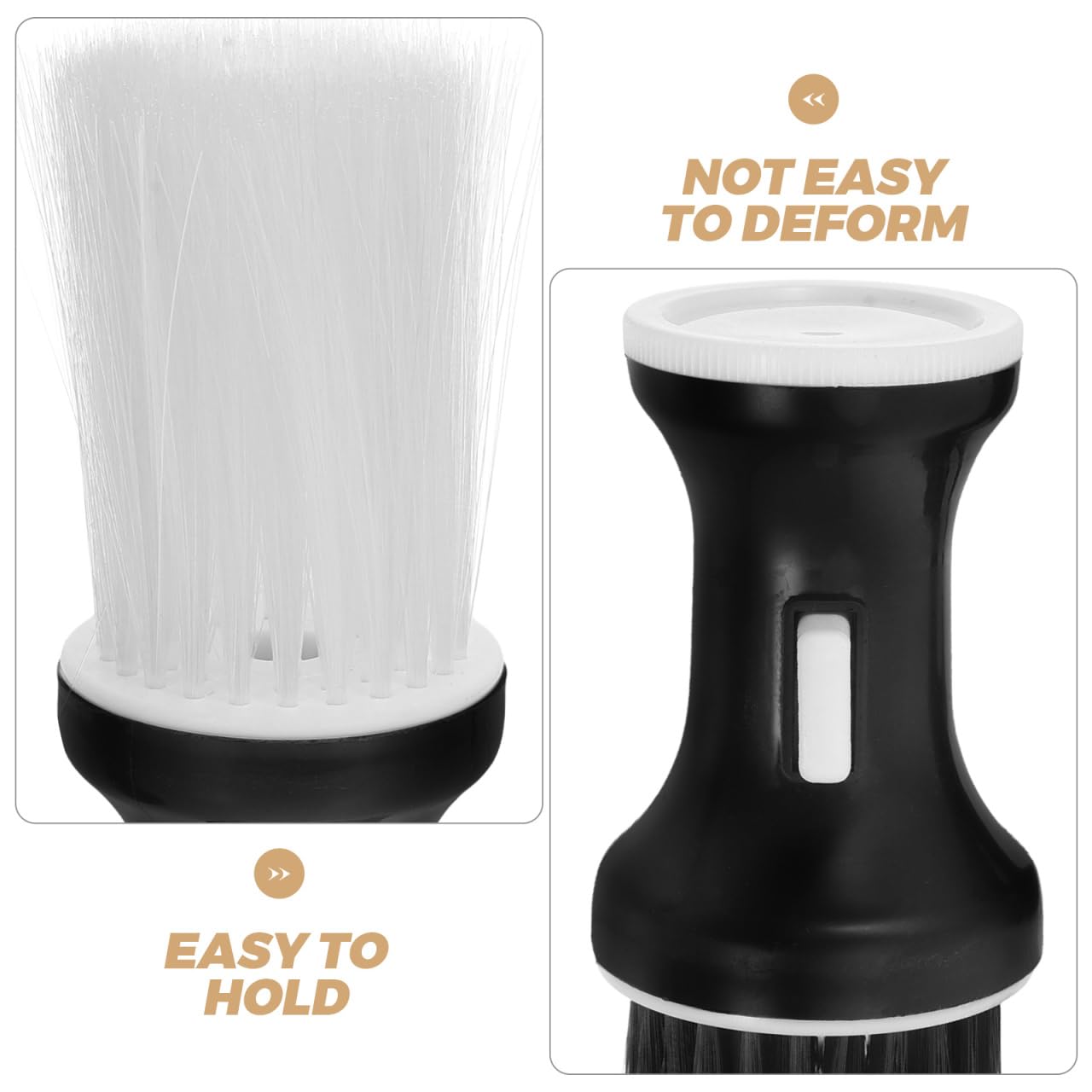 4 Pcs Barber Powder Brush Set Lightweight Neck Duster Hair Powder Duster for Barbers with Comfortable Grip Washable Hair Brushes for Salon and Home Use